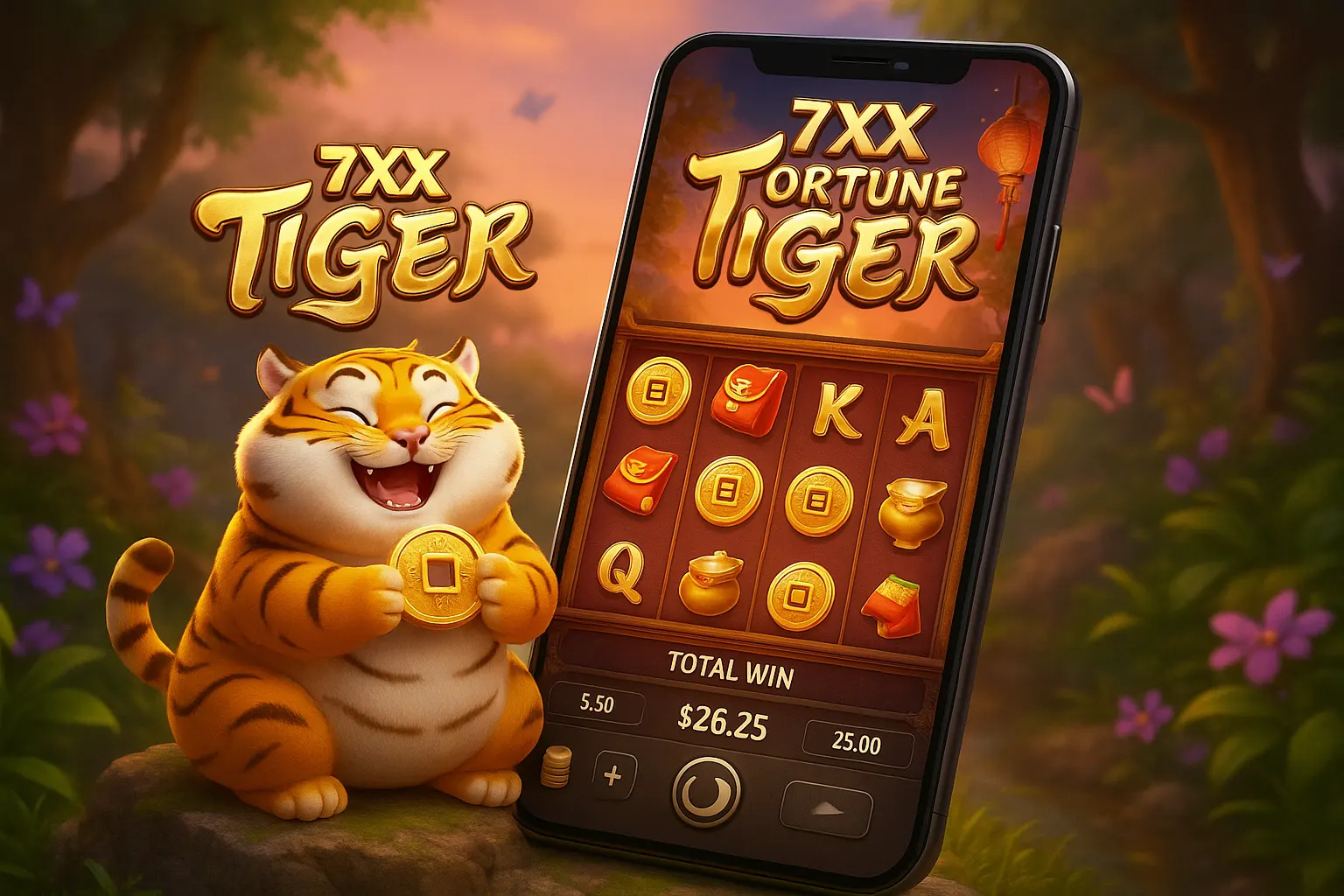 Fortune Tiger é um jogo imperdível no 7XX Casino